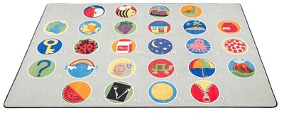 A-Z Activity Seating Rug; 9x12, Rectangle