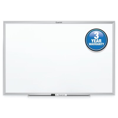 Quartet Standard Melamine Dry-Erase Whiteboard, Aluminum Frame, 3 x 2 (S533)