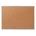 Quartet Classic Cork Bulletin Board, Aluminum Frame, 2H x 3W (2303)