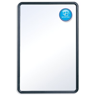 Quartet Contour Melamine Dry-Erase Whiteboard, Plastic Frame, 4' x 3' (7554)