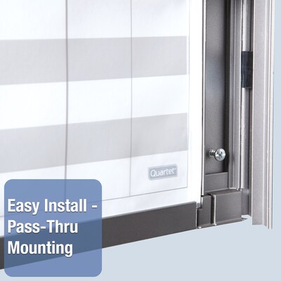 Quartet InView Total Erase Dry-Erase Whiteboard, Steel Frame, 3' x 2' (72982)