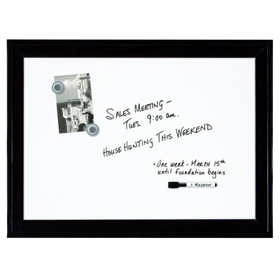 Quartet Home Decor Steel Dry-Erase Whiteboard, Wood Frame, 2' x 1.5' (79282)