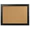 Quartet Cork Bulletin Board, Black Frame, 11H x 17W (79279)