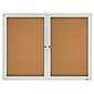 Quartet Cork Enclosed Board, Aluminum Frame, 3'H x 4'W (2364)