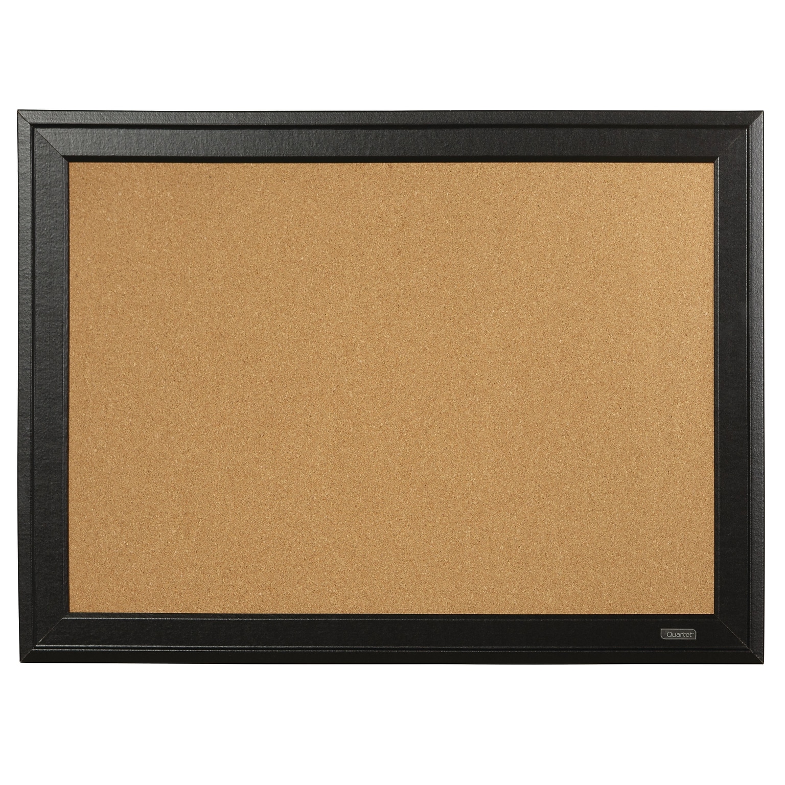 Quartet Cork Bulletin Board, Black Frame, 23 x 17 (79281)