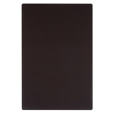 Quartet Oval Office Fabric Bulletin Board, Frameless, 3' x 2' (7683BK)