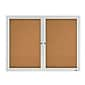 Quartet Cork Enclosed Board, Aluminum Frame, 3'H x 4'W (2364)