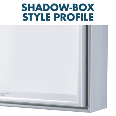 Quartet Fusion Nano-Clean Magnetic Dry-Erase Whiteboard, Anodized Aluminum Frame, 4' x 6' (NA7248F)
