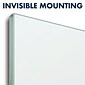 Quartet InvisaMount Glass Dry-Erase Whiteboard, 2' x 4' (G5028IMW)
