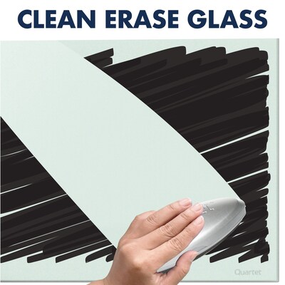Quartet InvisaMount Glass Dry-Erase Whiteboard, 2' x 3' (G3922IMW)