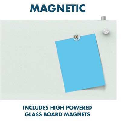 Quartet Infinity Magnetic Glass Cubicle Dry-Erase Whiteboard, 2.5' x 2' (PDEC1830)