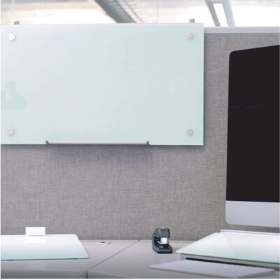 Quartet Infinity Magnetic Glass Cubicle Dry-Erase Whiteboard, 2.5 x 2 (PDEC1830)