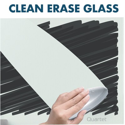 Quartet Infinity Magnetic Glass Cubicle Dry-Erase Whiteboard, 2.5' x 2' (PDEC1830)