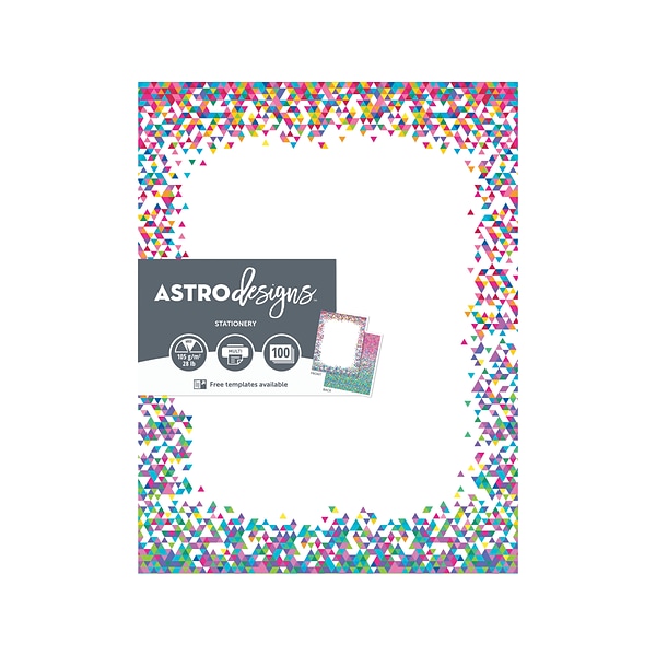 Astrobrights Astrodesigns Everyday Paper, Confetti, 100/Pack (91278)