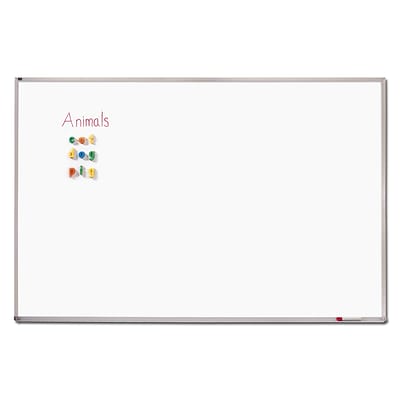Quartet Melamine Dry-Erase Whiteboard, Aluminum Frame, 6 x 4 (EMA406)