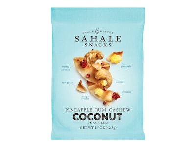 Sahale Snacks Snack Mix, Pineapple Rum Cashew Coconut, 1.5 oz., 18/Carton (9386900079)