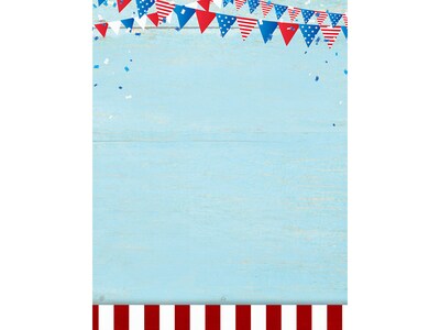 Great Papers! Patriotic Picnic Letterhead, Multicolor, 80/Pack (2019051)