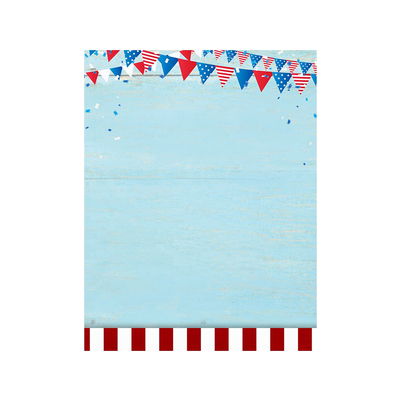 Great Papers! Patriotic Picnic Letterhead, Multicolor, 80/Pack (2019051)