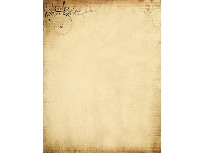 Great Papers! Treble Clef Music Letterhead, Beige, 80/Pack (2019067)