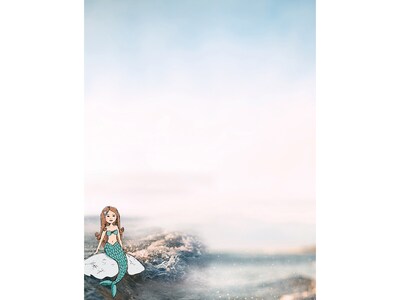 Great Papers! Magical Mermaid Everyday Letterheads, Multicolor, 80/Pack (2019063)