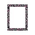 Great Papers! Pink and Black Hearts Letterhead, Multicolor, 80/Pack (2019073)