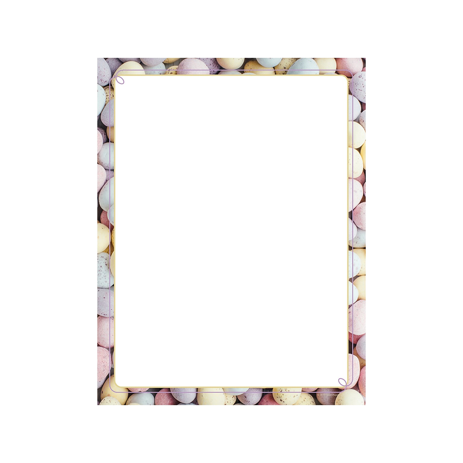 Great Papers! Speckled Eggs Spring Letterhead, Multicolor, 80/Pack (2019074)