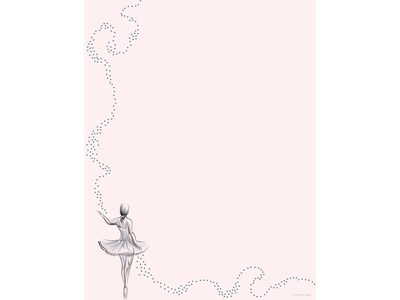 Great Papers! Final Performance Foil Everyday Letterhead, Pink, 40/Pack (2019068)