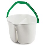 Libman 3 Gallon Clean & Rinse Bucket, White, 3/CT