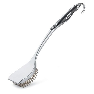 Libman Long Handle Stainless Steel Grill Brush, Stainless Steel, 6/CT