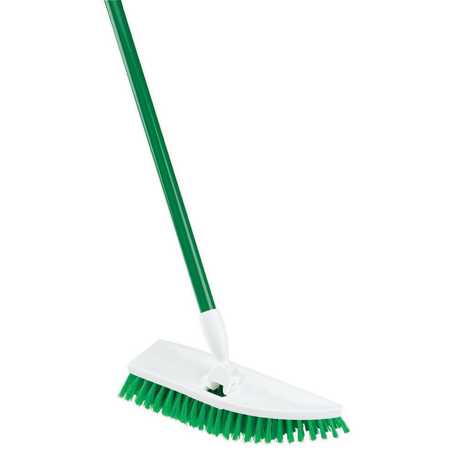 Libman No Knees Floor Scrub, Steel Handle, 11, Green & White, 4 Pack, (0122)