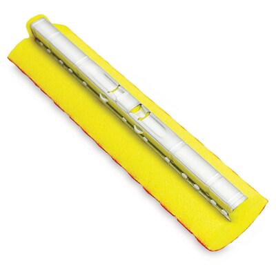 Libman Roller Mop with Scrub Brush Refill, Synthetic, 12W Head Yellow & Red, 6/Carton (0956)