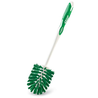Libman Round Bowl Brush, Polypropylene, 14, Green & White, 6 Pack