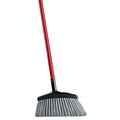 Libman Rough Surface Angle Broom, Steel Handle, 15, Red & Gray, Case of 6, (1102)