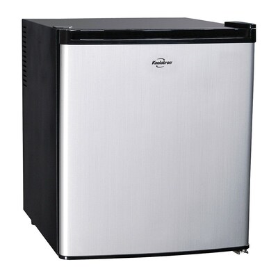 Koolatron KCR-40 1.7 Cu. Ft. Refrigerator, Silver/Black (KCR40B)