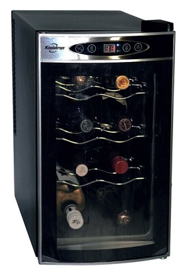 Koolatron Wine Cooler, Silver/Black (WC08)