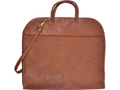 ROYCE 23 x 44 Genuine Tan Leather Garment Bag (658-TAN-6S)