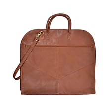 ROYCE 23 x 44 Genuine Tan Leather Garment Bag (658-TAN-6S)
