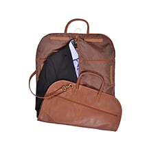 ROYCE 23 x 44 Genuine Tan Leather Garment Bag (658-TAN-6S)