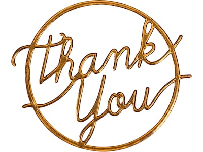 Great Papers Delicate Touch Thank You Seals, Copper, 27/Pack (2019036)