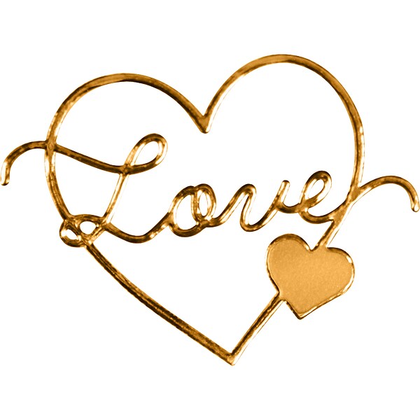 Great Papers! Delicate Touch Love Everyday Seals, Copper, 27 Per Pack (2019037)