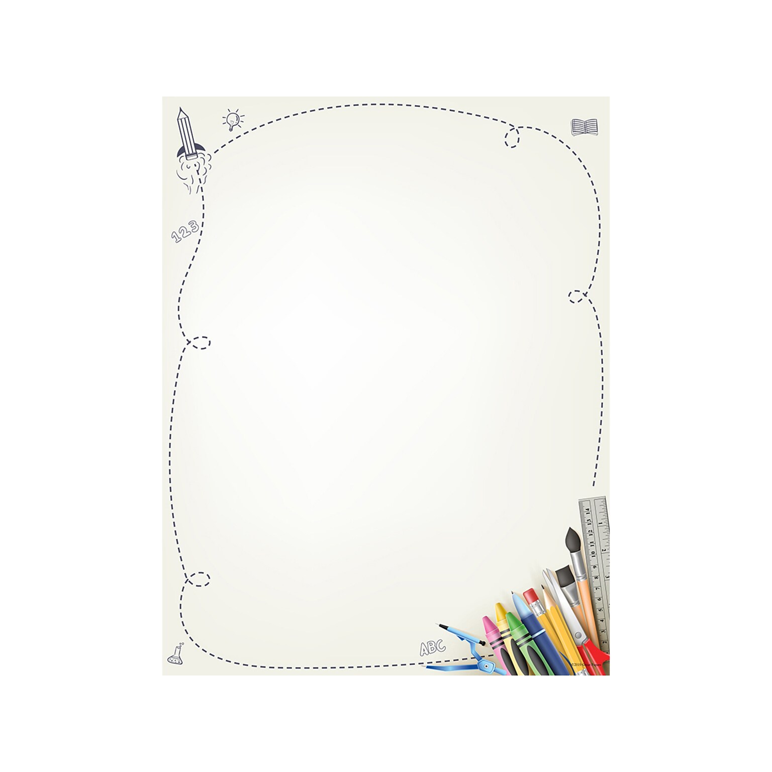 Great Papers! School Supplies Everyday Letterhead, Multicolor, 80 Per Pack (2019056)