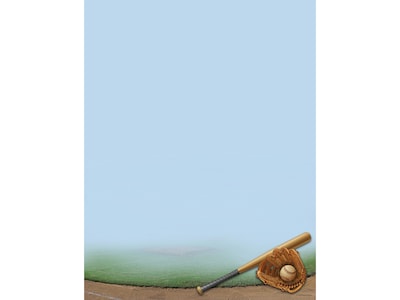 Great Papers! Baseball Everyday Letterhead, Multicolor, 80 Per Pack (2019039)