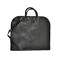 ROYCE 23 x 44 Premium Black Leather Garment Bag (658-BLACK-10S)