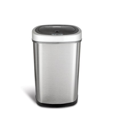 Nine Stars Stainless Steel Motion Sensor Trash Can, 13.2 Gallon (DZT-50-9)