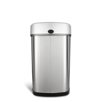 Nine Stars Stainless Steel Motion Sensor Trash Can, 13.2 Gallon (DZT-50-9)