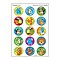 Trend Awesome Animals Stinky Stickers, Assorted Colors, 60 Stickers/Pack, 6 Packs/Bundle (T-83438)