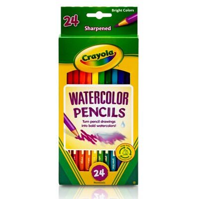 Crayola Watercolor Classic Drawing Pencils, Assorted Colors, 3/Bundle (BIN4304)