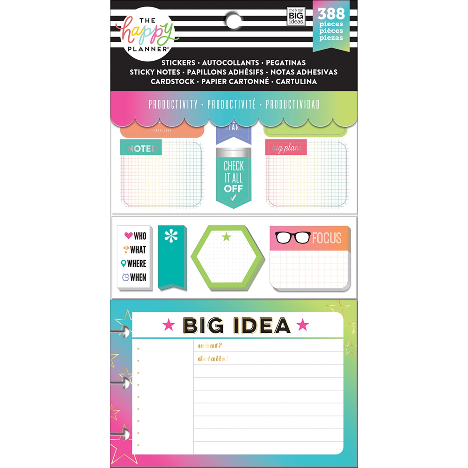 The Happy Planner Multi Accessory Pack, Productivity (PLMP-02)