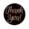 Great Papers! Thank You Stickers, Gloss Black/Copper, 250/Roll (2019038)
