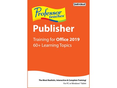 Individual Software Professor Teaches Publisher 2019 for 1 User, Windows, Disk and Download (PRF-UC19)